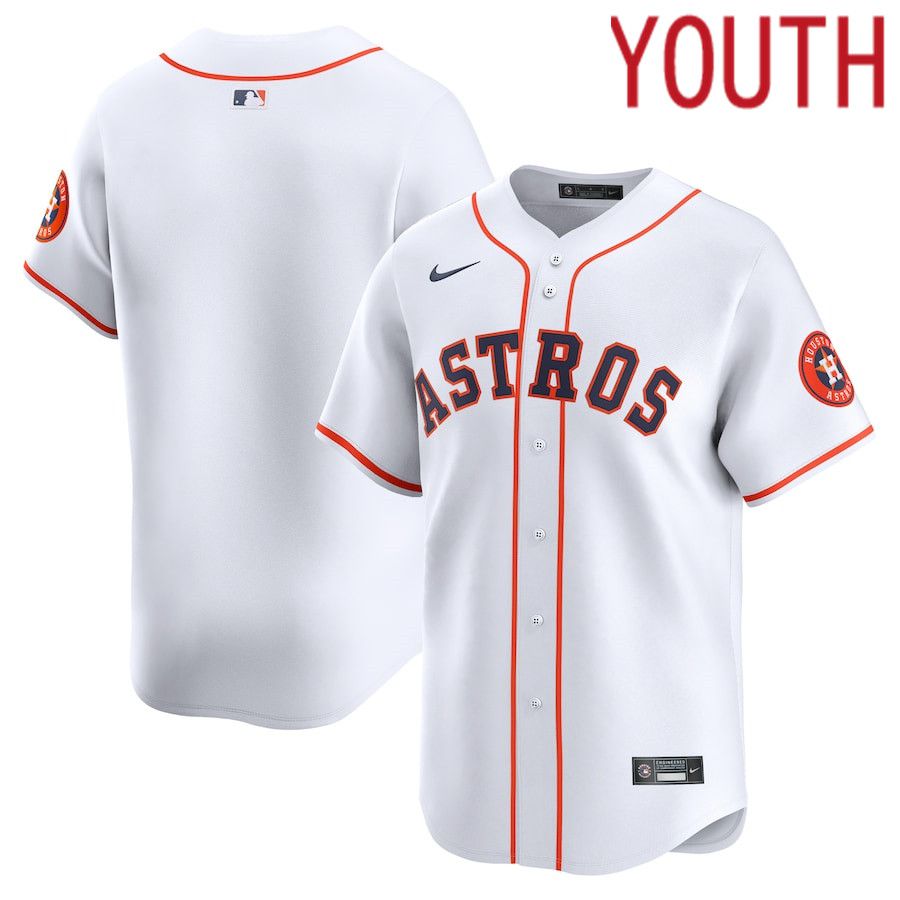 Youth Houston Astros Nike White Home Limited MLB Jersey